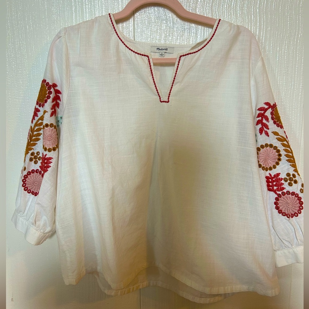 Madewell Embroidered Blouse